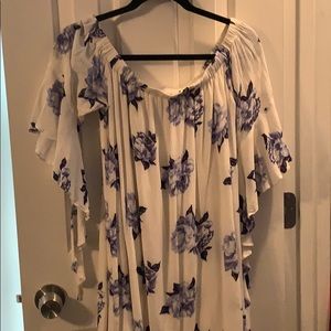 White off the shoulder top